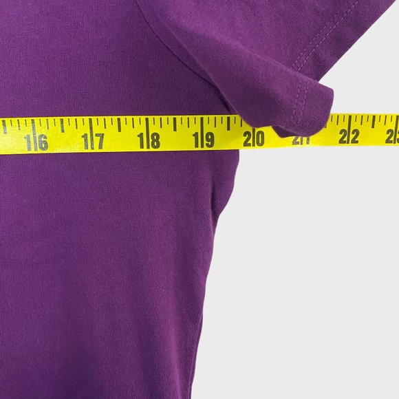 Life Is Good Simplify Crusher-Lite V-Neck Womens Medium Purple Basic Graphic Tee - Picture 11 of 12